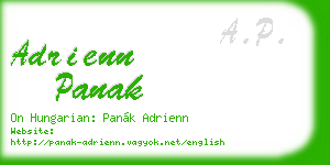 adrienn panak business card
