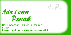 adrienn panak business card